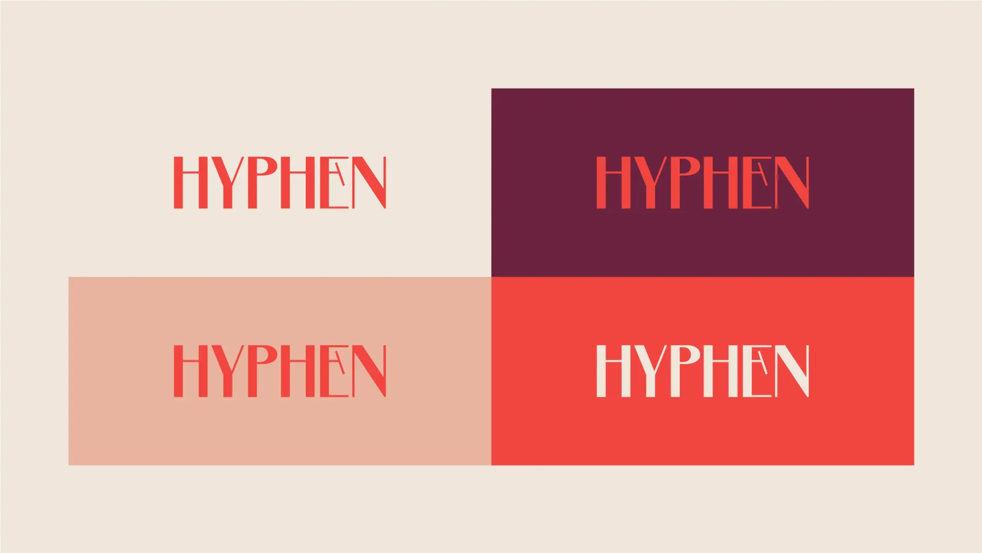 Hyphen brand identity design by 11North Studio